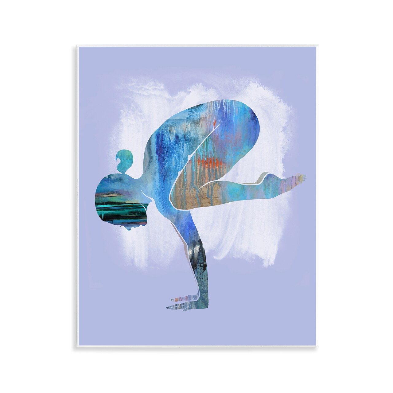 Stupell Industries Mindful Yoga Pose Wall Plaque Art Design by Tim Parker